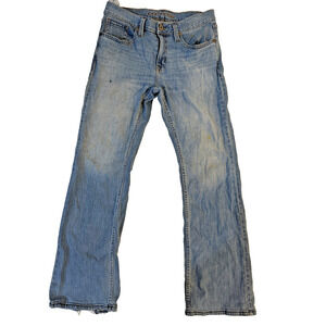 Cody James Jeans Mens 31x32 Straight Leg Distressed Paint Stains Workwear Denim